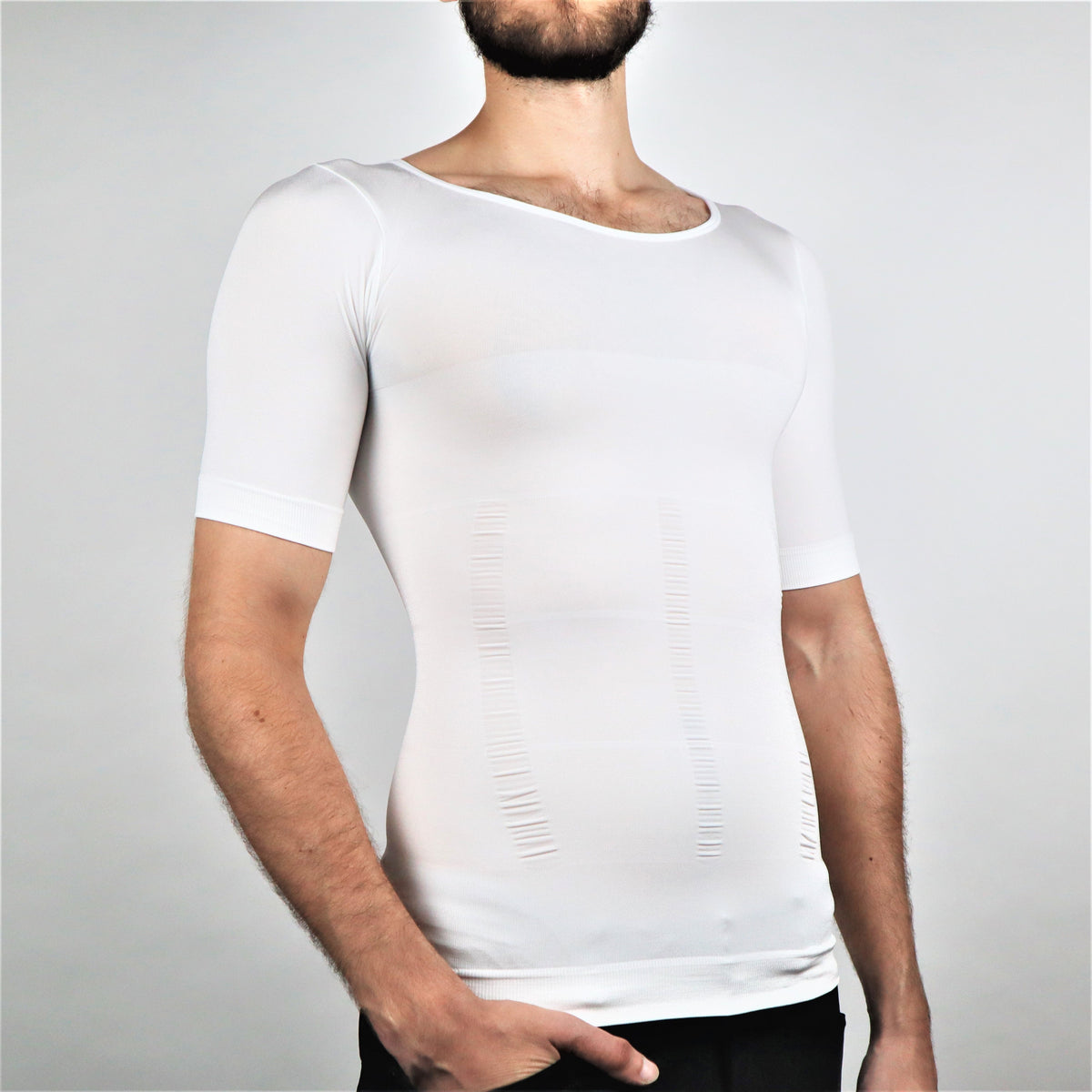 Slimming Body Shaper T-Shirt White Health & Wellness - Tophatter Daily Deals