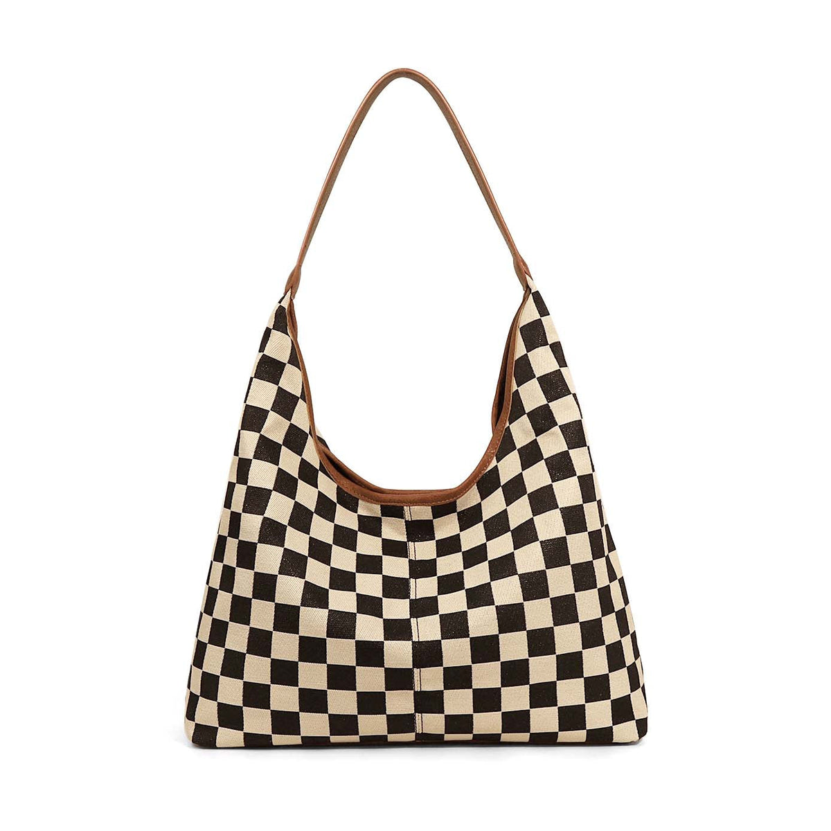 Celine Mixed Media Hobo Bag Cognac Check Handbags & Wallets - Tophatter Daily Deals