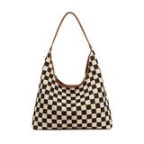 Celine Mixed Media Hobo Bag Cognac Check Handbags & Wallets - Tophatter Daily Deals
