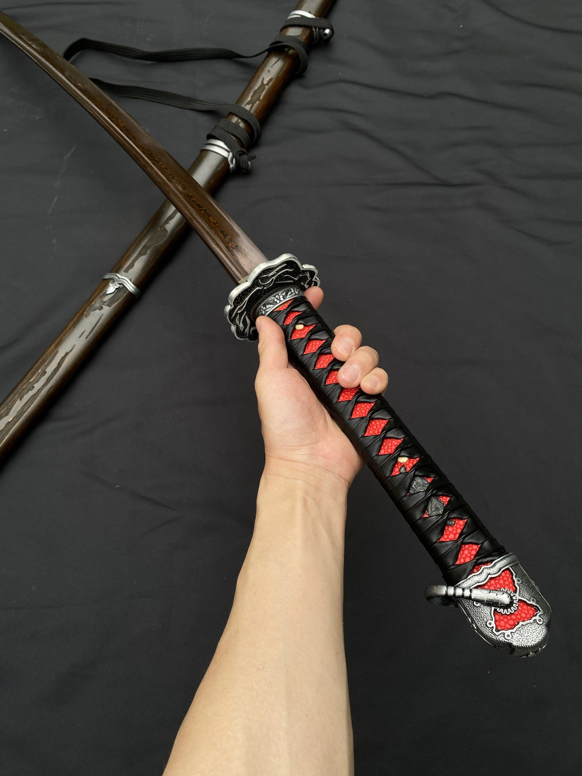 Life-Size Damascus Steel Gracious Gift of Tears Katana - Tophatter Daily Deals