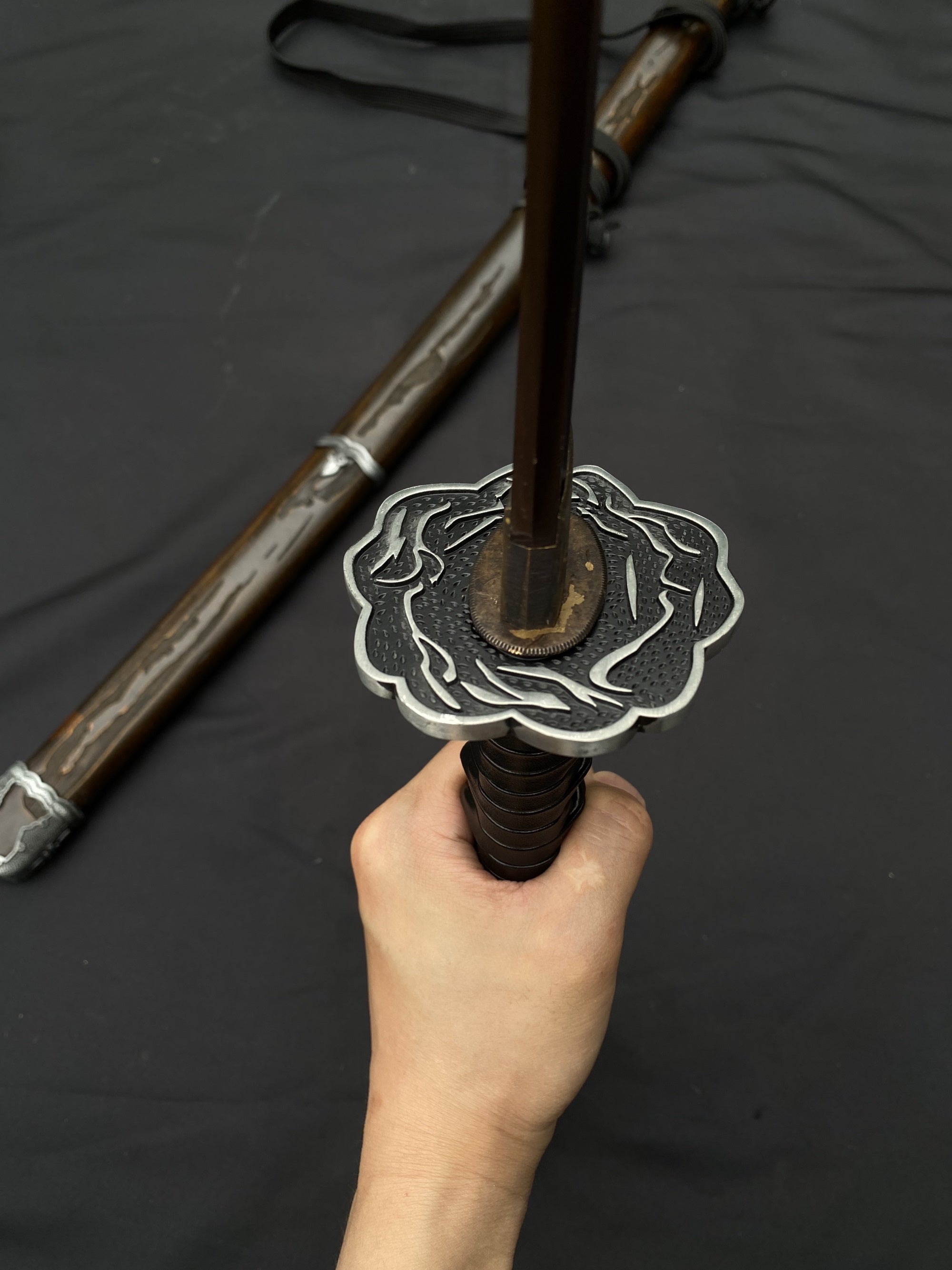 Life-Size Damascus Steel Gracious Gift of Tears Katana - Tophatter Daily Deals