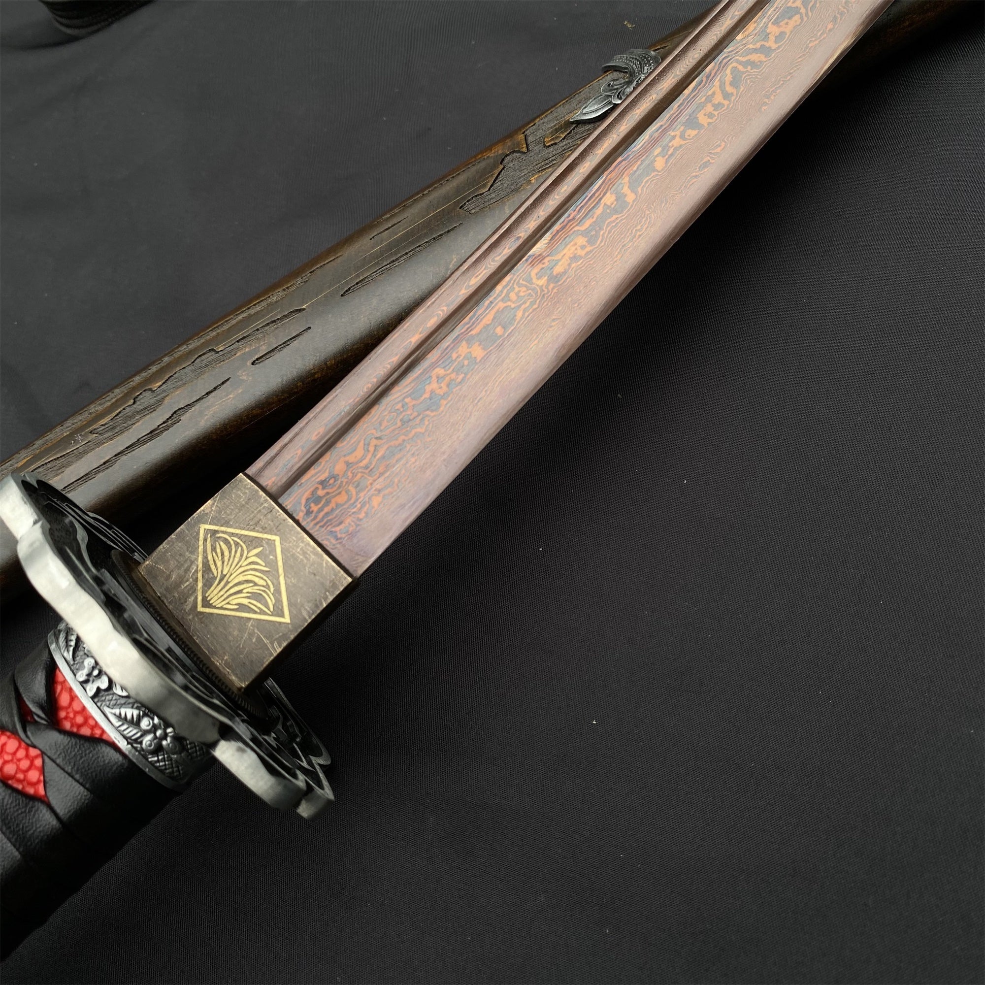 Life-Size Damascus Steel Gracious Gift of Tears Katana - Tophatter Daily Deals