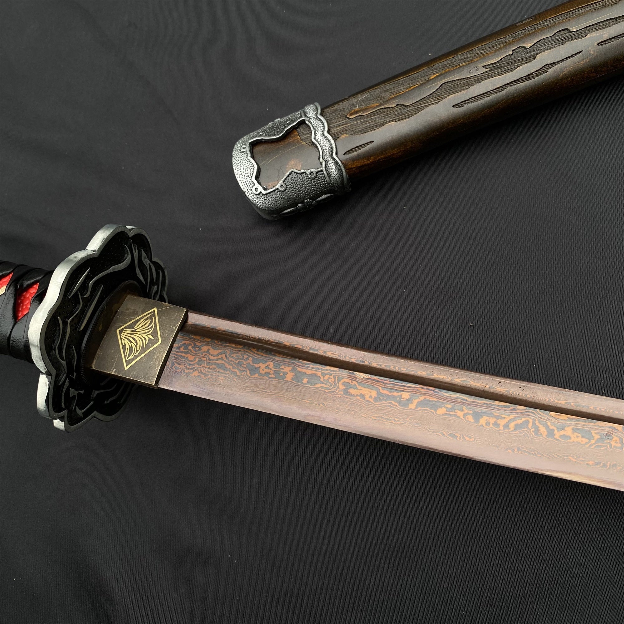 Life-Size Damascus Steel Gracious Gift of Tears Katana - Tophatter Daily Deals