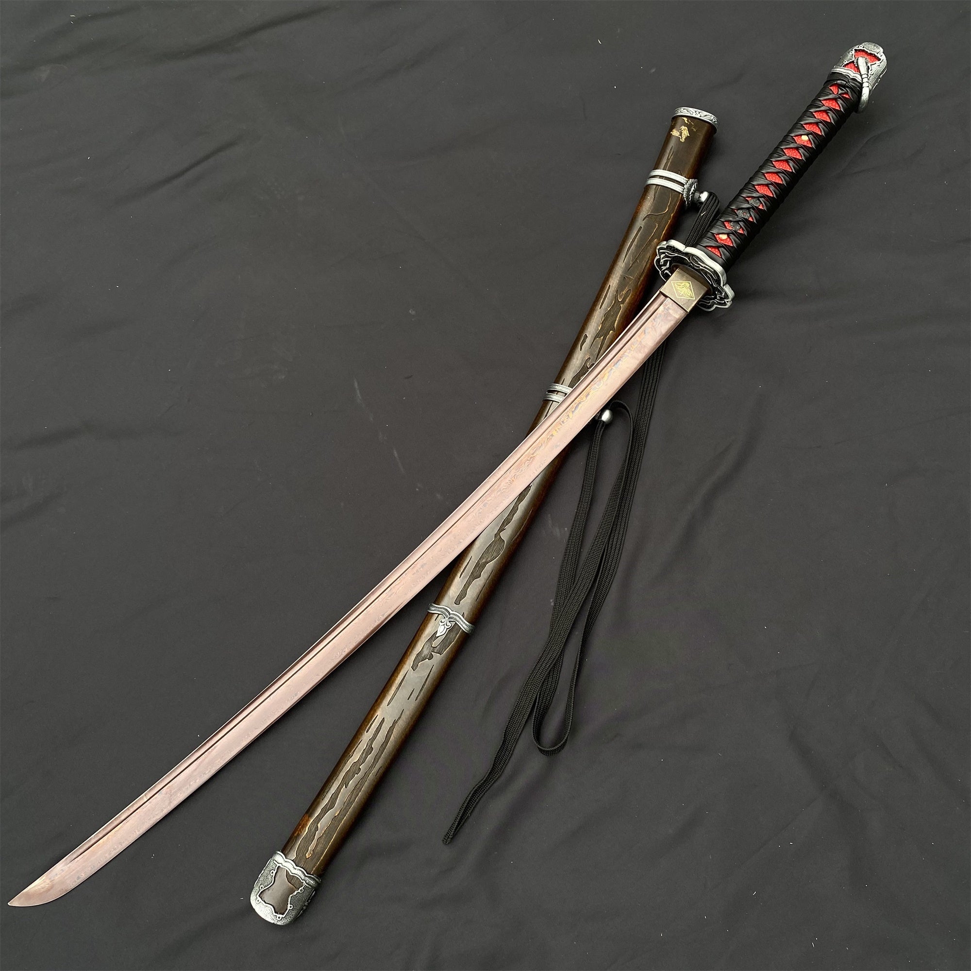 Life-Size Damascus Steel Gracious Gift of Tears Katana - Tophatter Daily Deals
