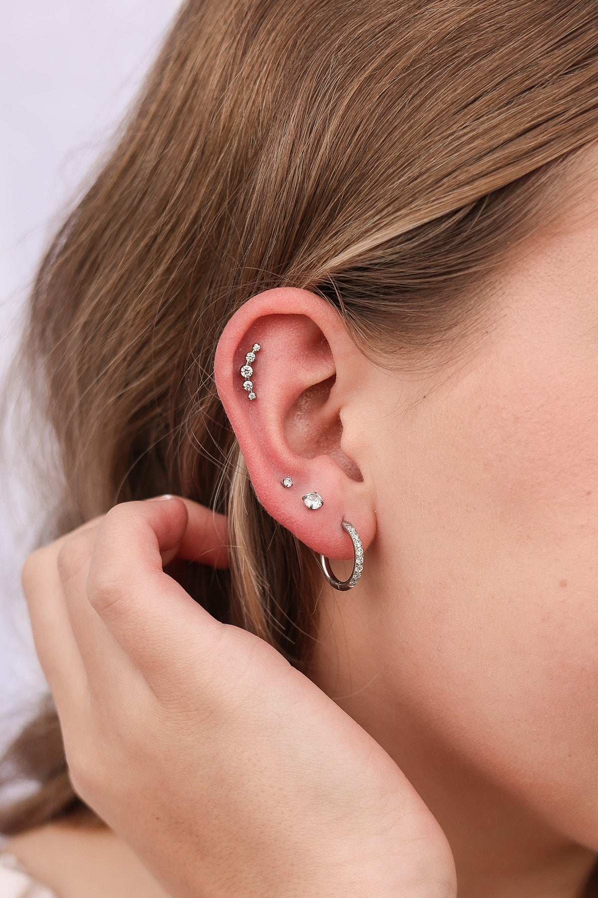 Crystal Flat Back Stud Earrings - Tophatter Daily Deals