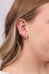 Crystal Flat Back Stud Earrings - Tophatter Daily Deals