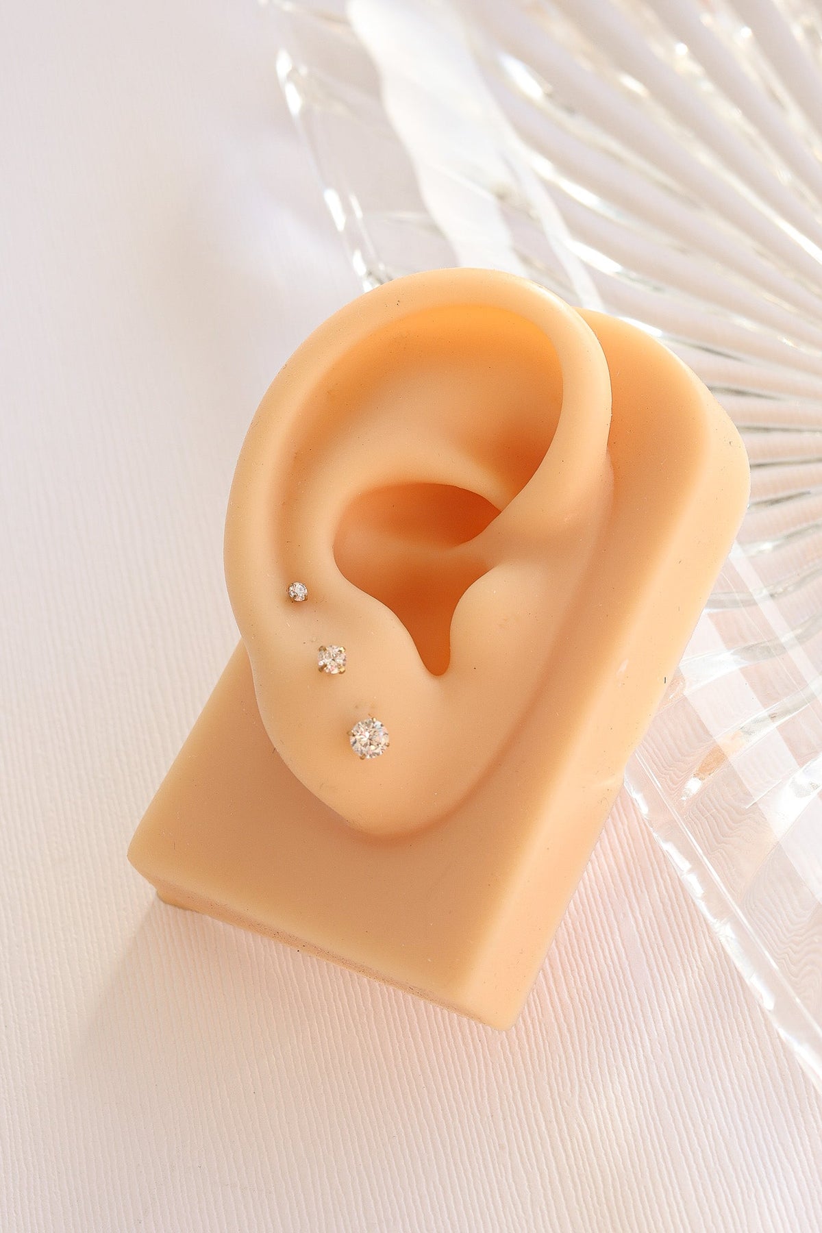 Crystal Flat Back Stud Earrings - Tophatter Daily Deals