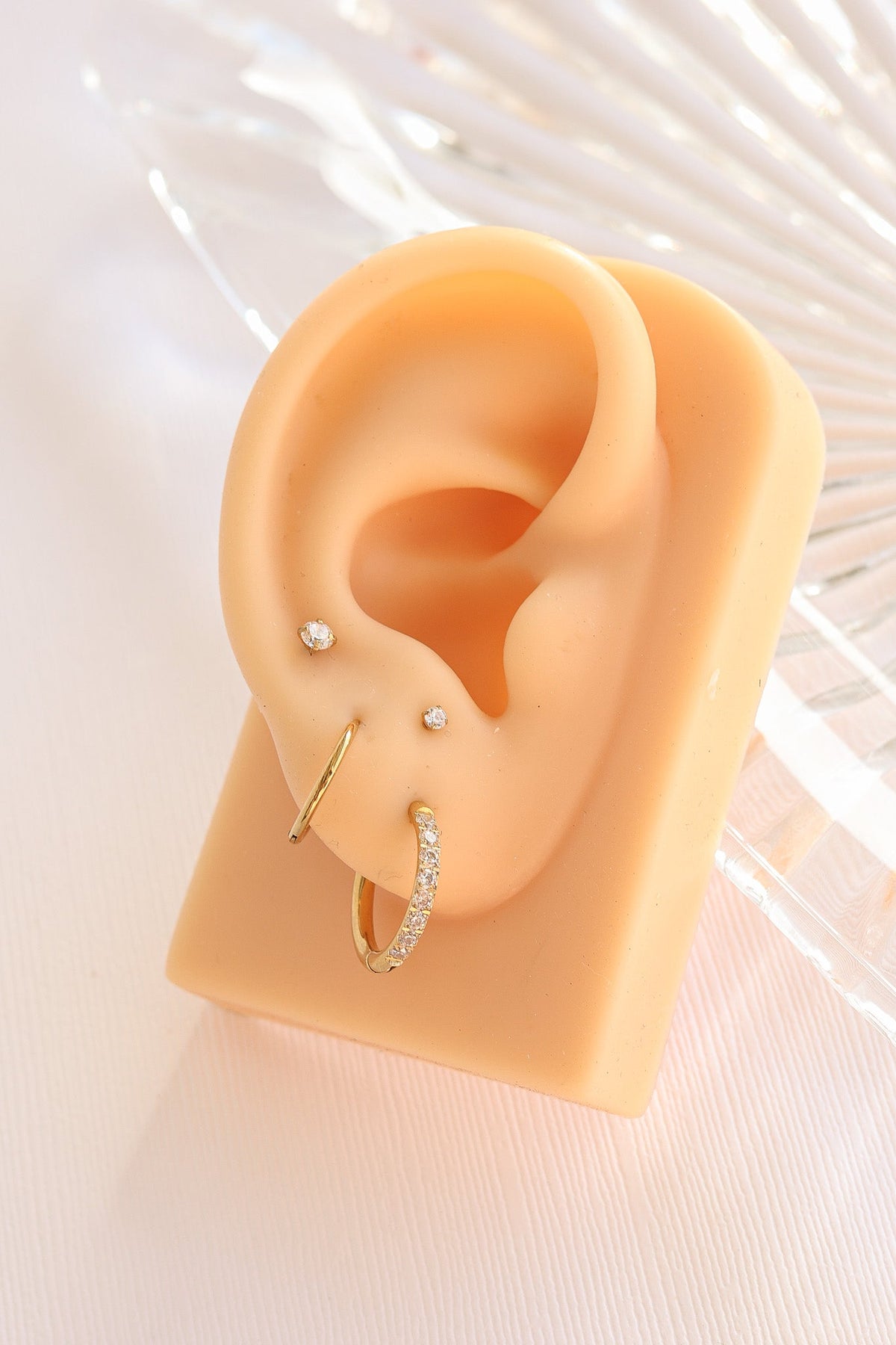 Crystal Flat Back Stud Earrings - Tophatter Daily Deals