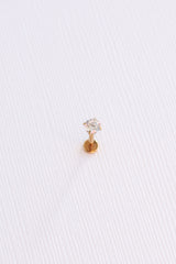 Crystal Flat Back Stud Earrings - Tophatter Daily Deals