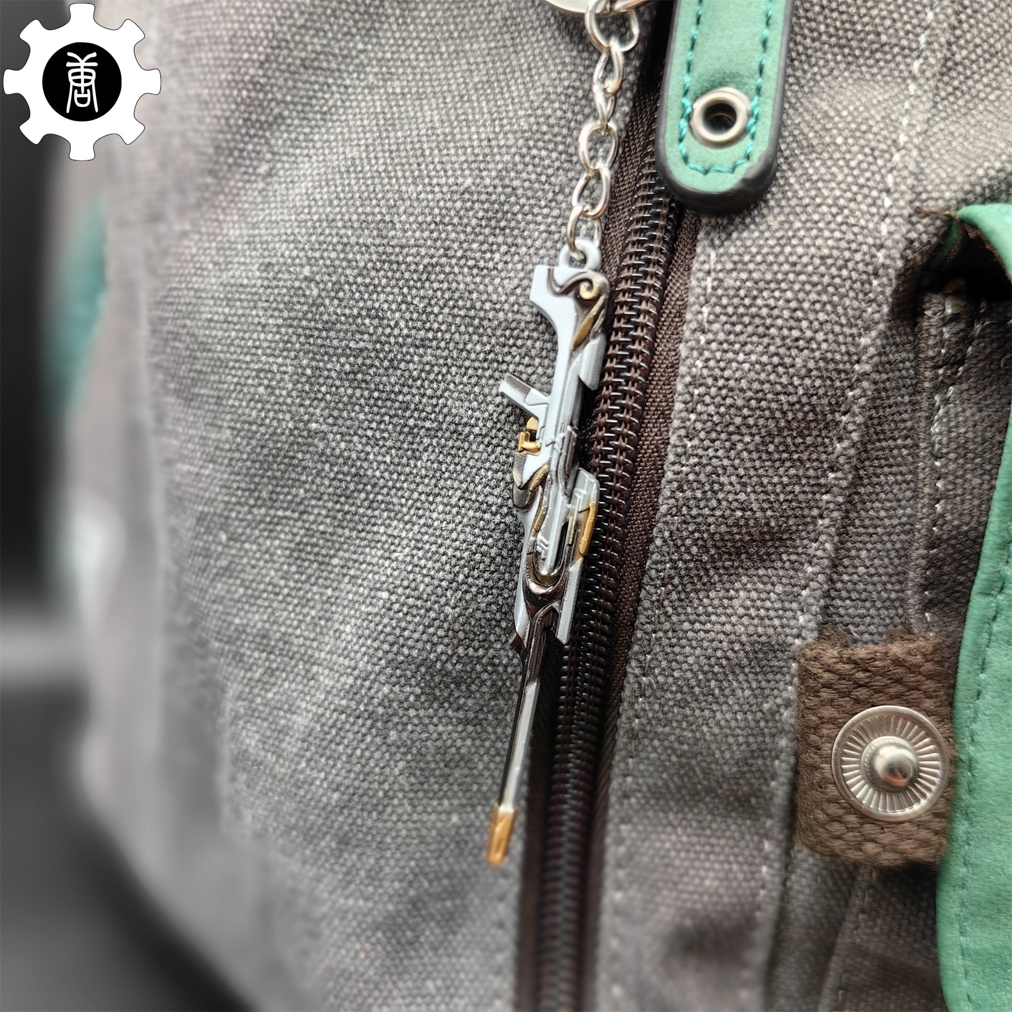 Metal Tilde Operator Gun Tiny Keychain Pendant - Tophatter Daily Deals