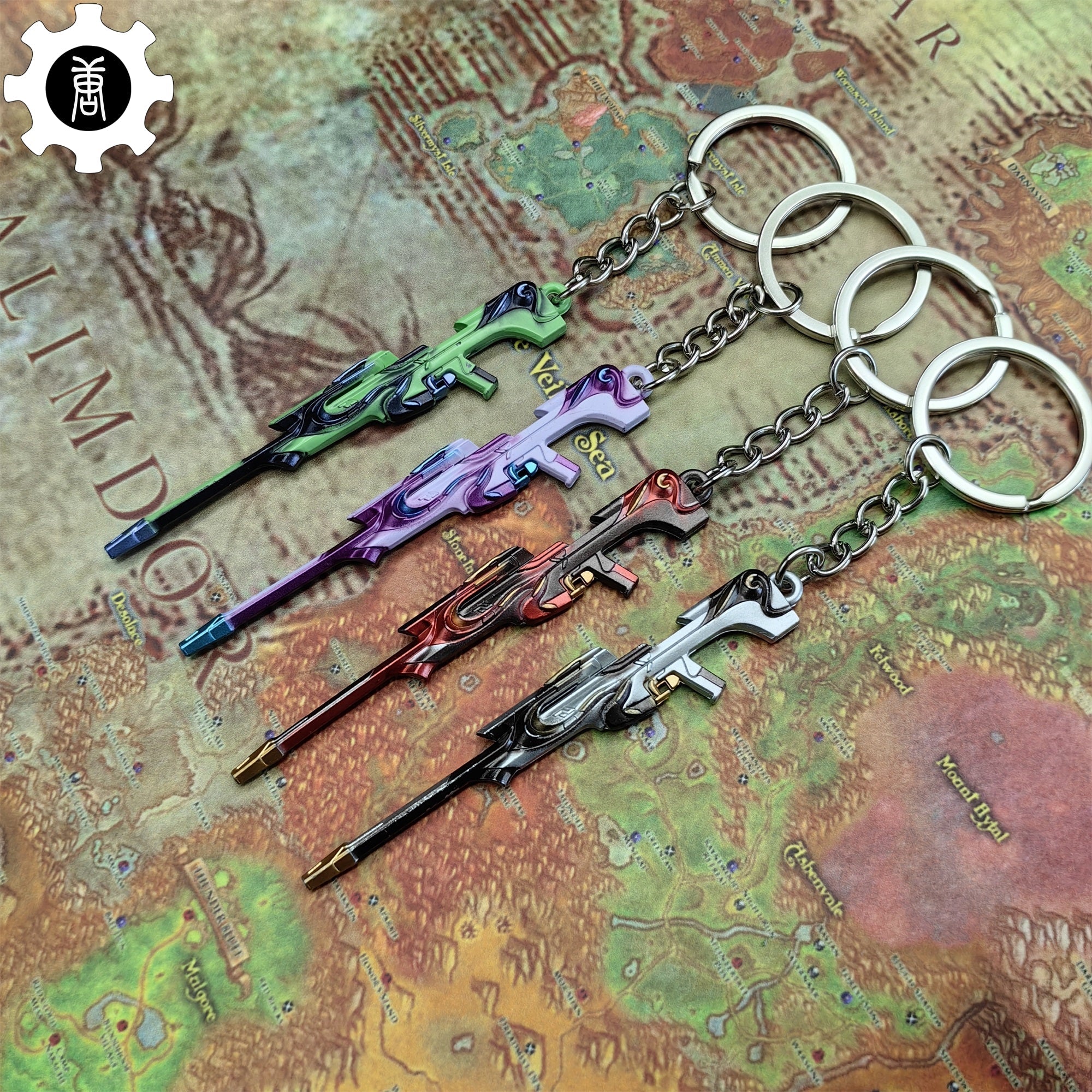 Metal Tilde Operator Gun Tiny Keychain Pendant - Tophatter Daily Deals