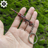 Metal Tilde Operator Gun Tiny Keychain Pendant Red - Tophatter Daily Deals