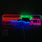 AWP Hyper Beast Sniper Gun Neon Light Wall Decor - Tophatter Daily Deals
