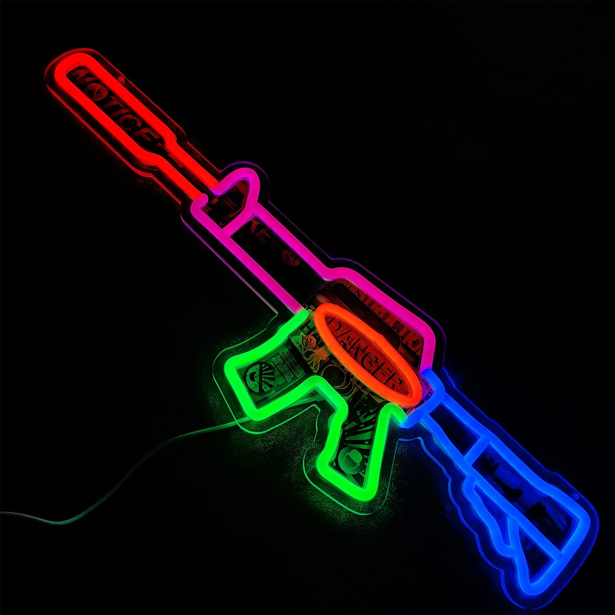 M4A1-S Imminent Danger Rifle Neon Light Wall Decor - Tophatter Daily Deals