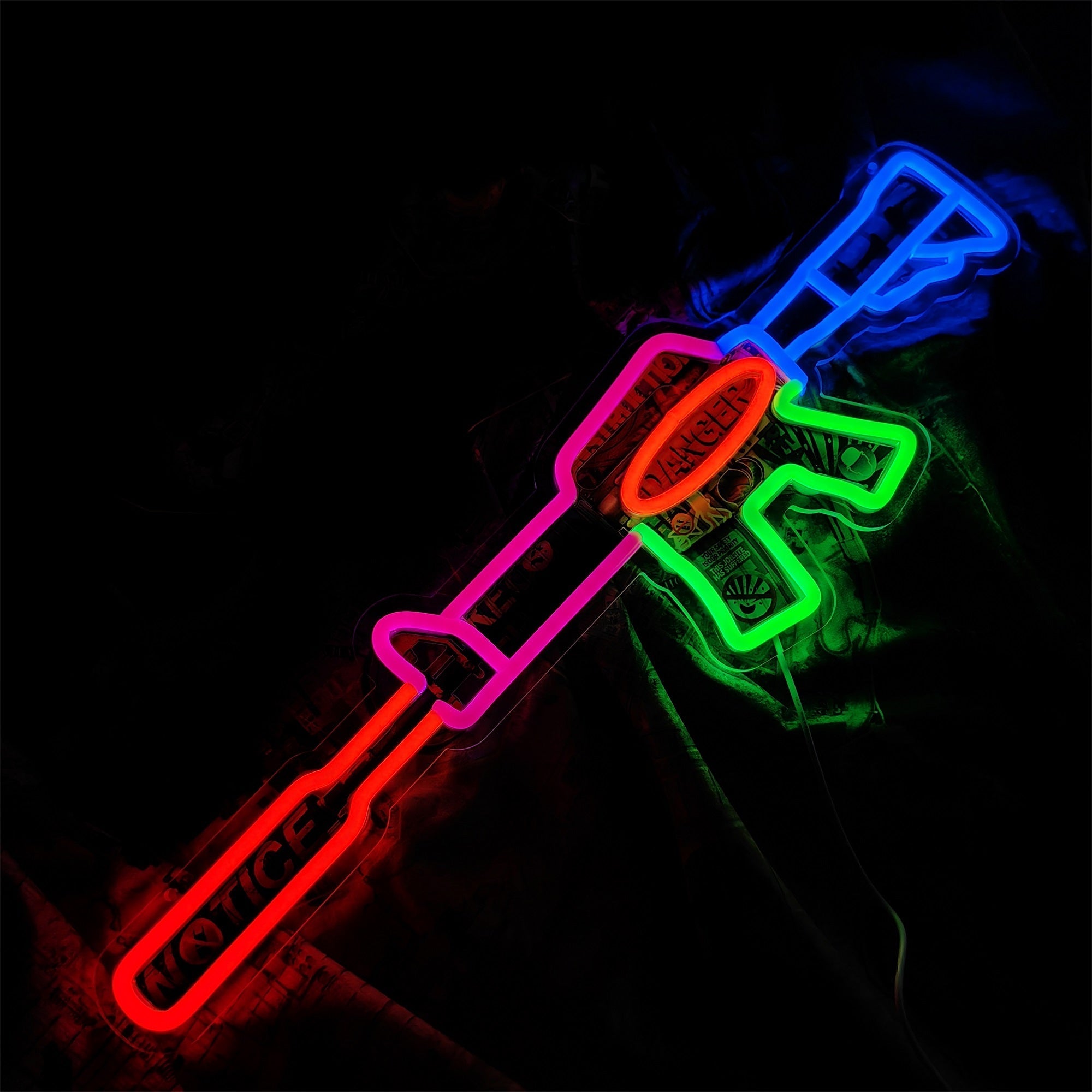 M4A1-S Imminent Danger Rifle Neon Light Wall Decor - Tophatter Daily Deals
