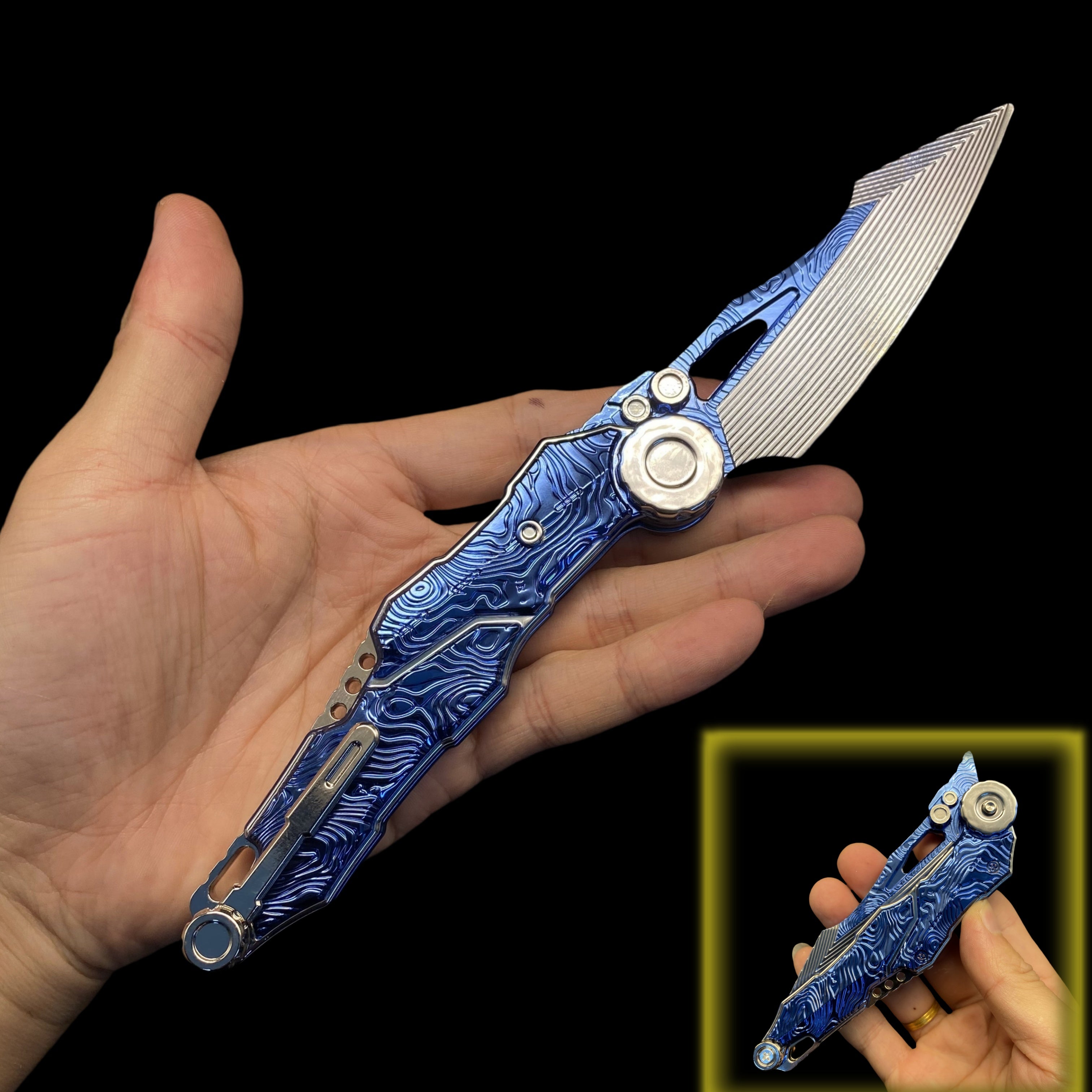 Arena Breakout Game Knife Metal Replica For Collection S07 Folding Knife - Tophatter Daily Deals