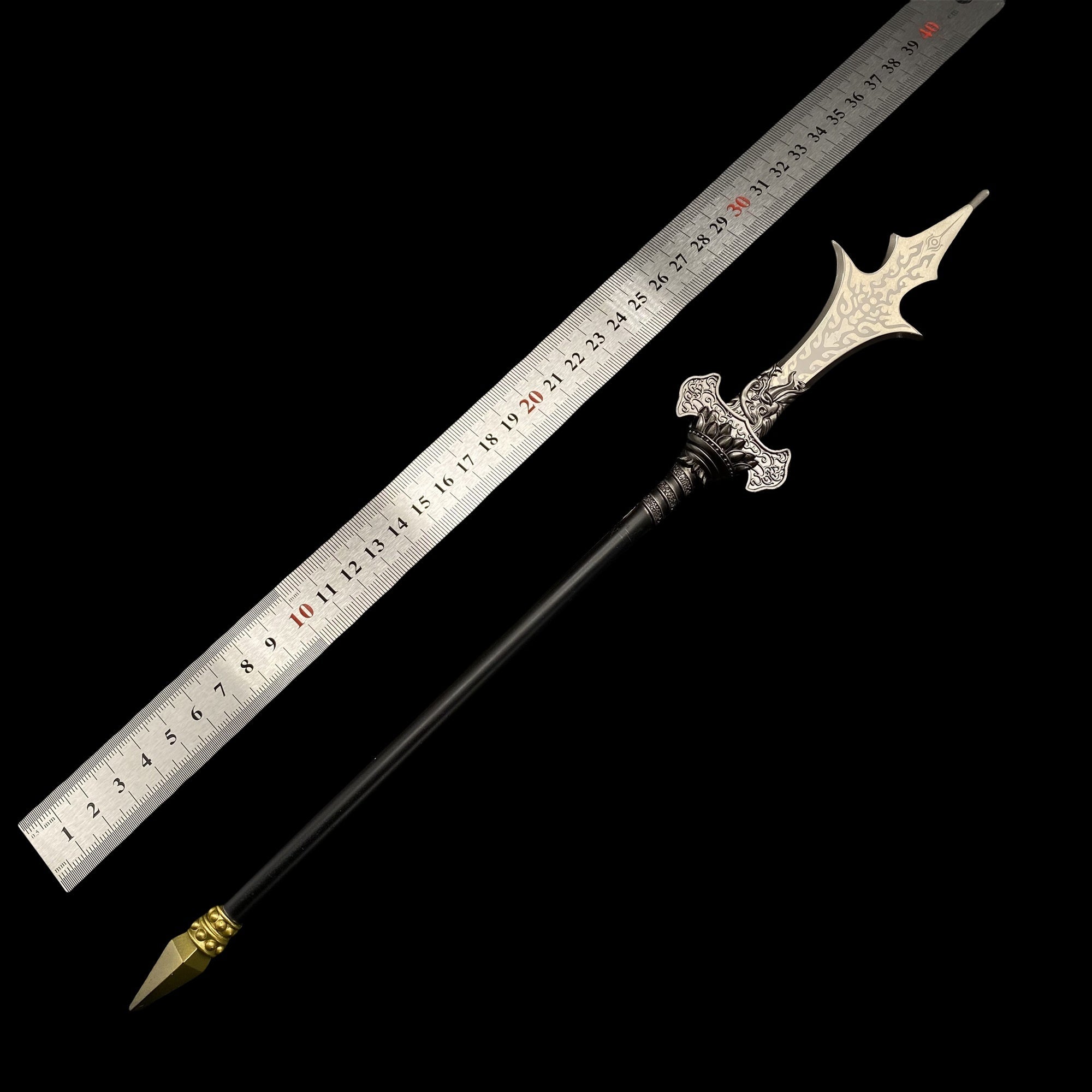 Black Myth: Wukong Metal Weapons Miniature Collections 35cm YangIjan Trident - Tophatter Daily Deals