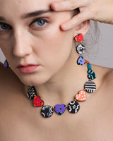 Petal & Slate: Minimalist Terracotta Heart Duo Necklaces - Tophatter Daily Deals