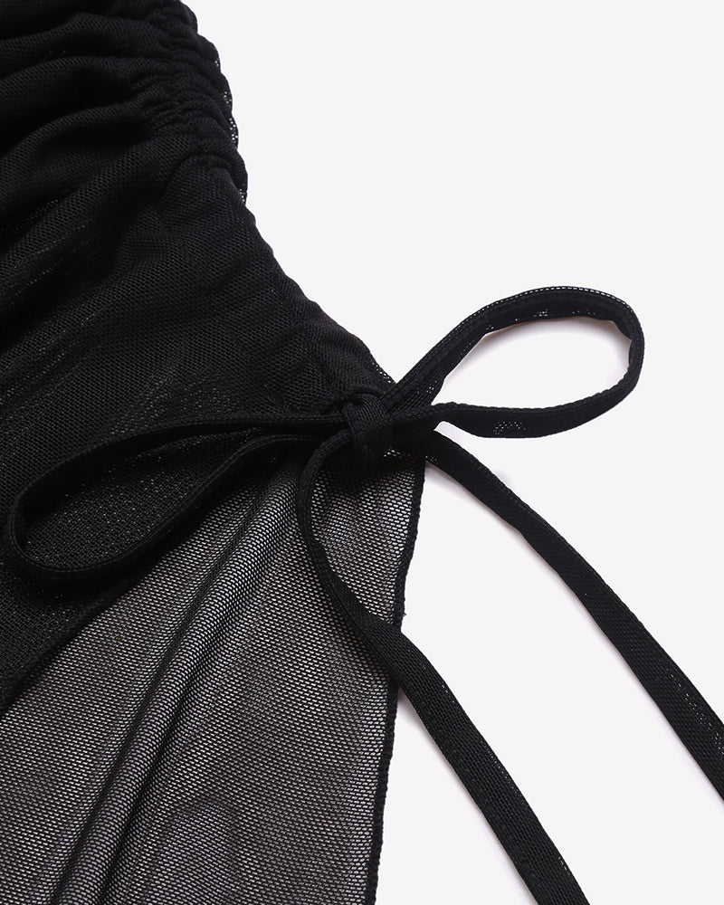 Mesh Bodycon Y2k Backless Slit Mini Dress Lingeries-Chemises - Tophatter Daily Deals