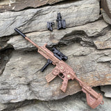 Steampunk HK416 Miniature Metal Gun 21CM/8.3" - Tophatter Daily Deals