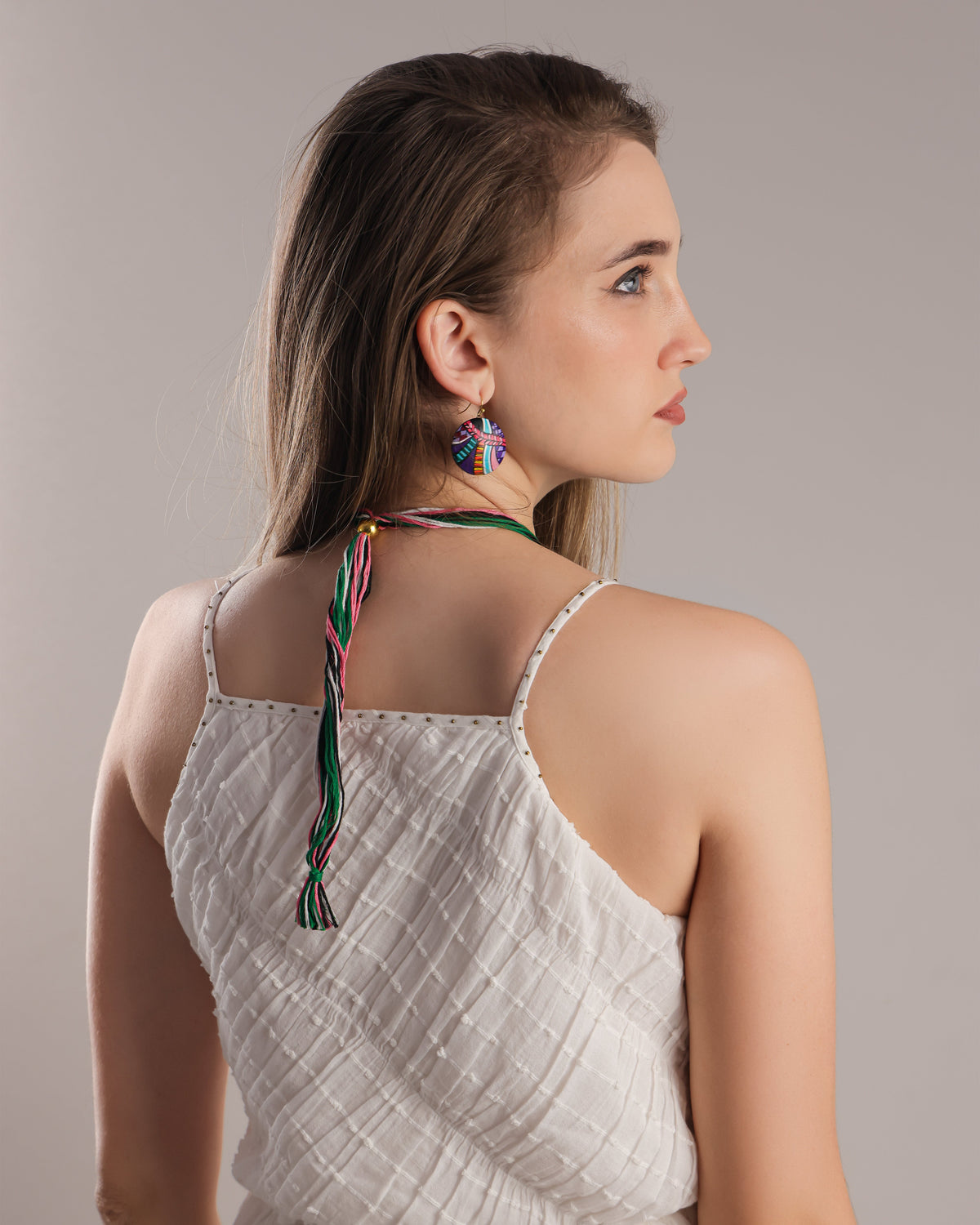 Beachy Boho Clay Necklace & Earrings Set Necklaces - Tophatter Daily Deals