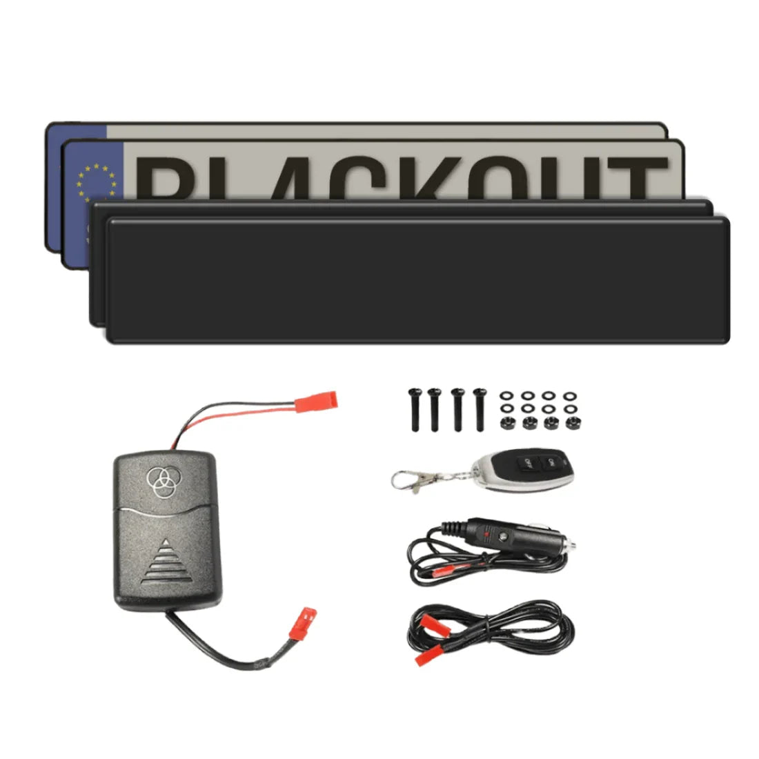 VANISH - Blackout Plate Cover EUROPEAN SIZE - Tophatter Daily Deals