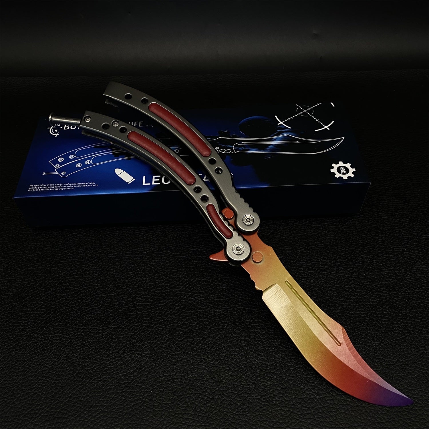 GO Game Butterfly Knife Game Balisong Trainer IRL Fade - Tophatter Daily Deals