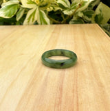 Narrow Jade Band Ring 5mm Rings - Tophatter Daily Deals