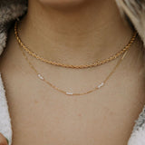 Naomi Gold Filled Rope Necklace Necklaces - Tophatter Daily Deals