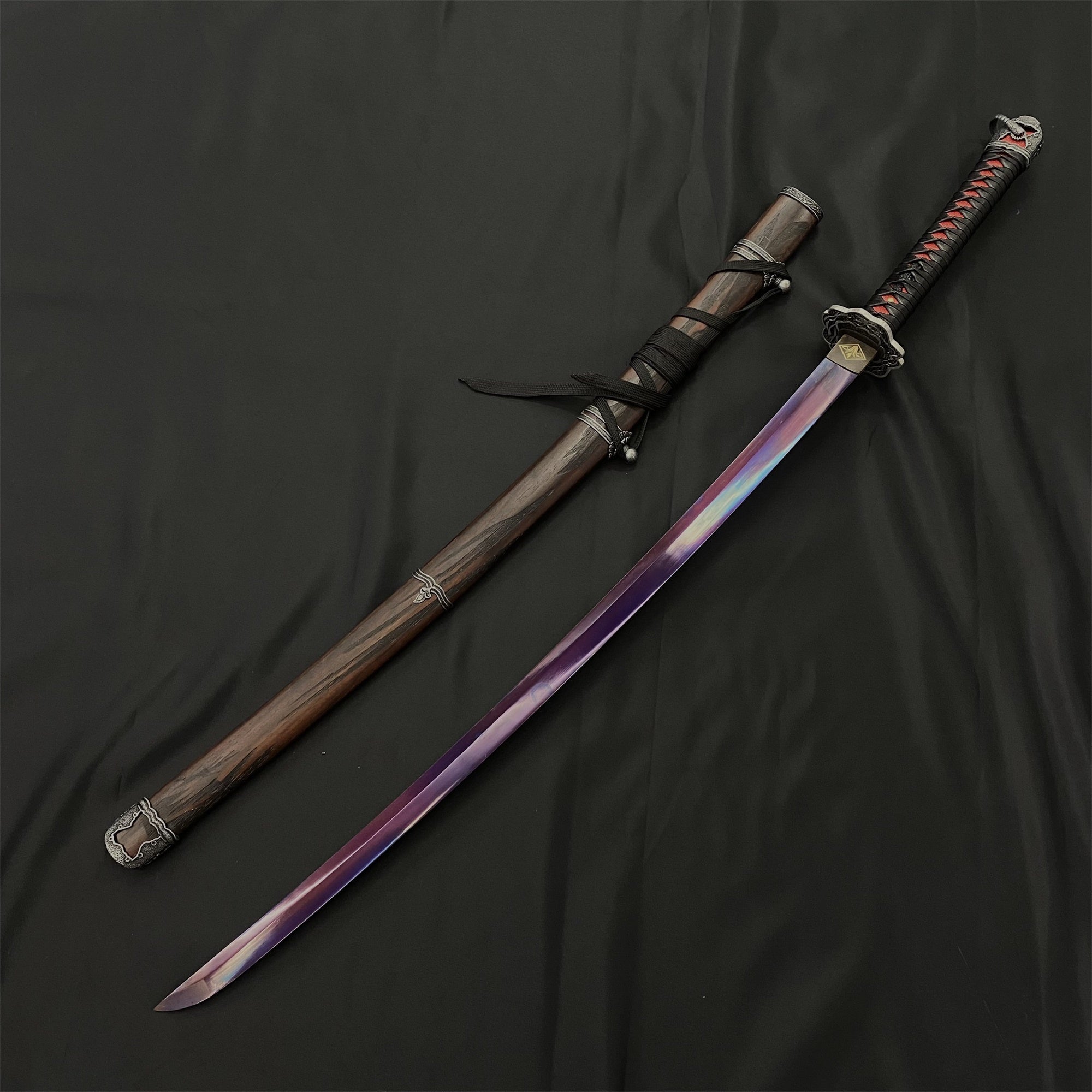 Life-Size Kusabimaru Katana, Gracious Gift of Tears, Black Mortal Blade Replicas Gracious Gift of Tears - Tophatter Daily Deals