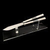 Best Quality Game Butterfly Knife IRL Game Balisong For Collection TF2 Spy Knife & Stand - Tophatter Daily Deals