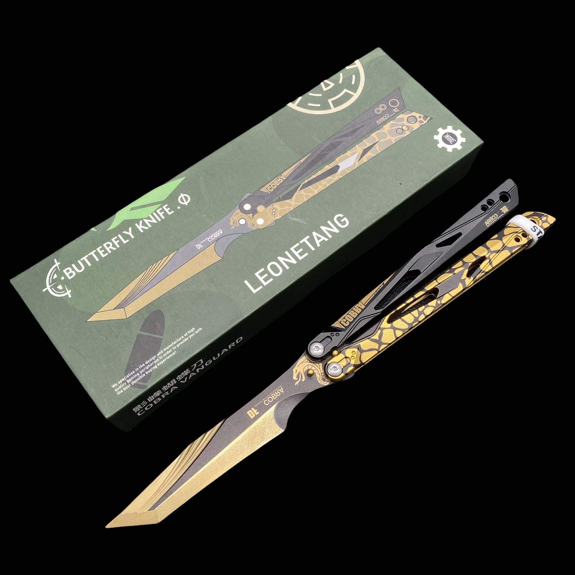 Best Quality Game Butterfly Knife IRL Game Balisong For Collection Cobra Vanguard CNC Version - Tophatter Daily Deals