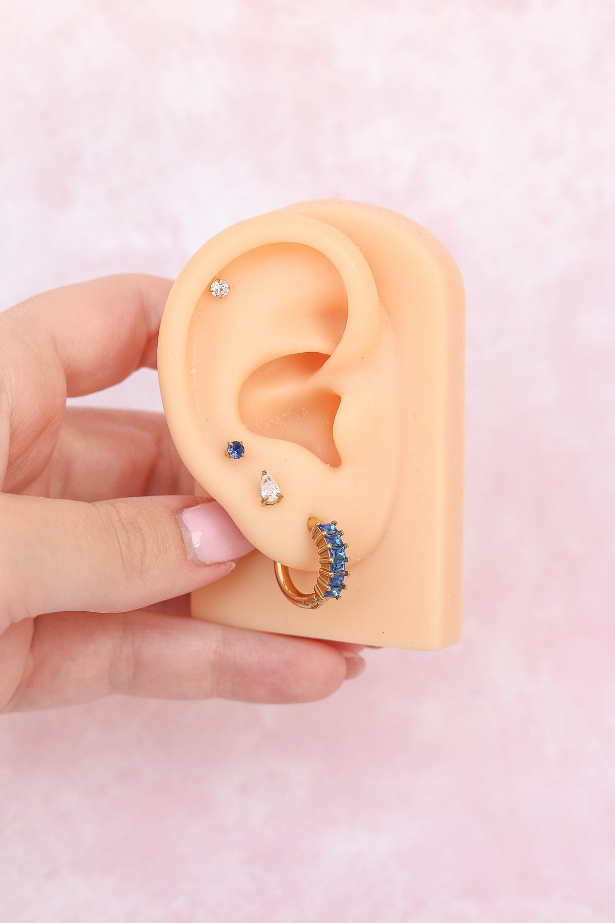 Crystal Flat Back Stud Earrings - Tophatter Daily Deals