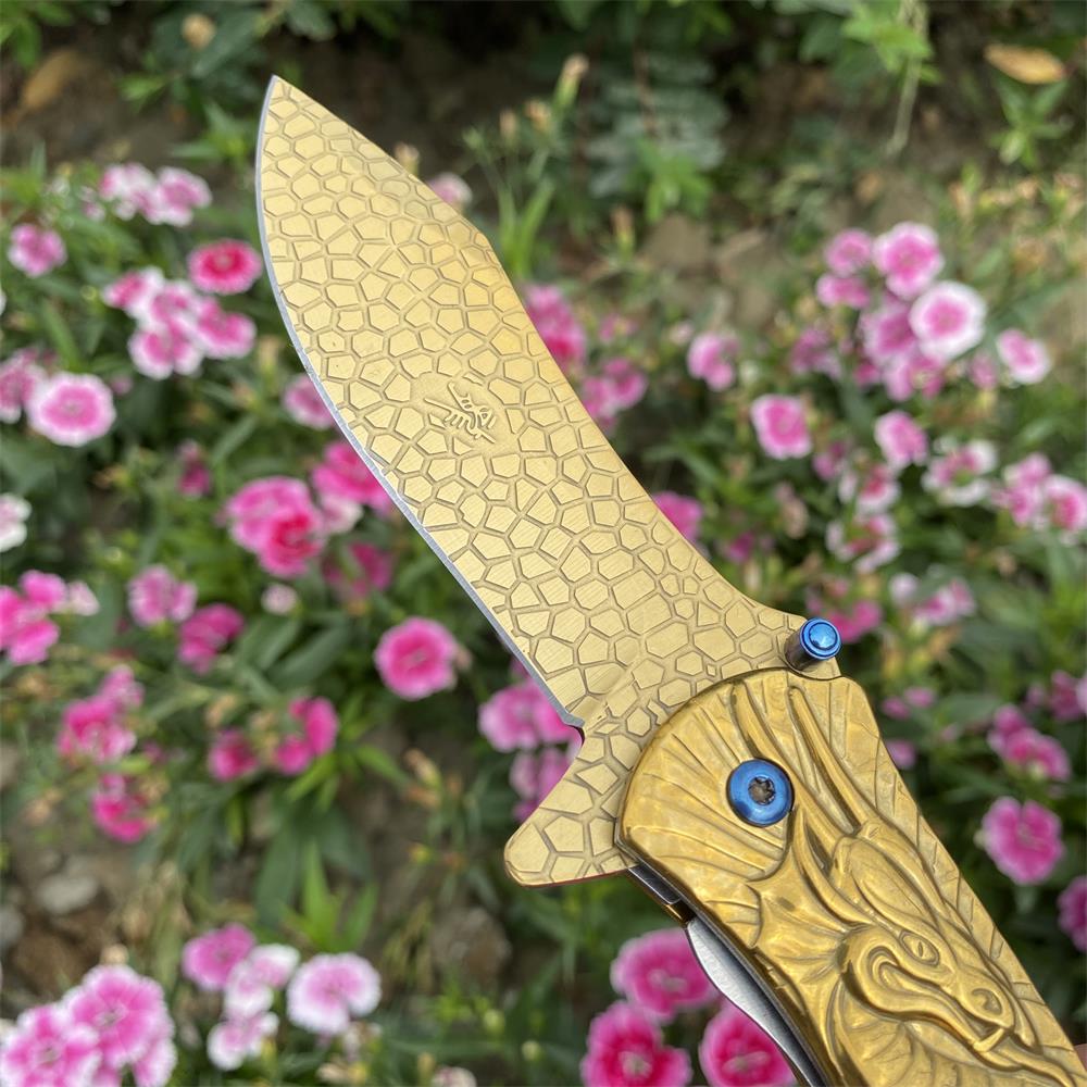 Sea Serpent sculpture Folding Knife Camping Knife - Tophatter Daily Deals