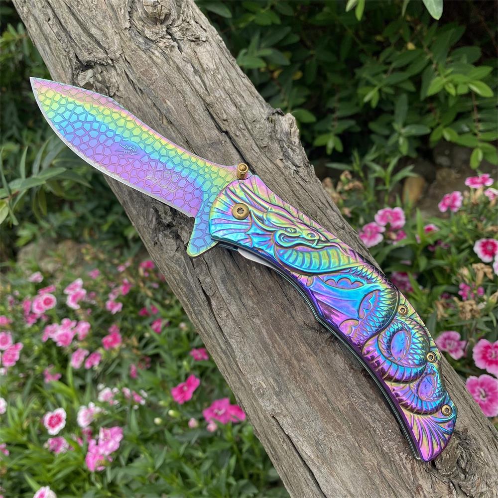 Sea Serpent sculpture Folding Knife Camping Knife - Tophatter Daily Deals
