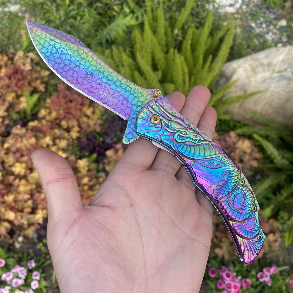 Sea Serpent sculpture Folding Knife Camping Knife - Tophatter Daily Deals
