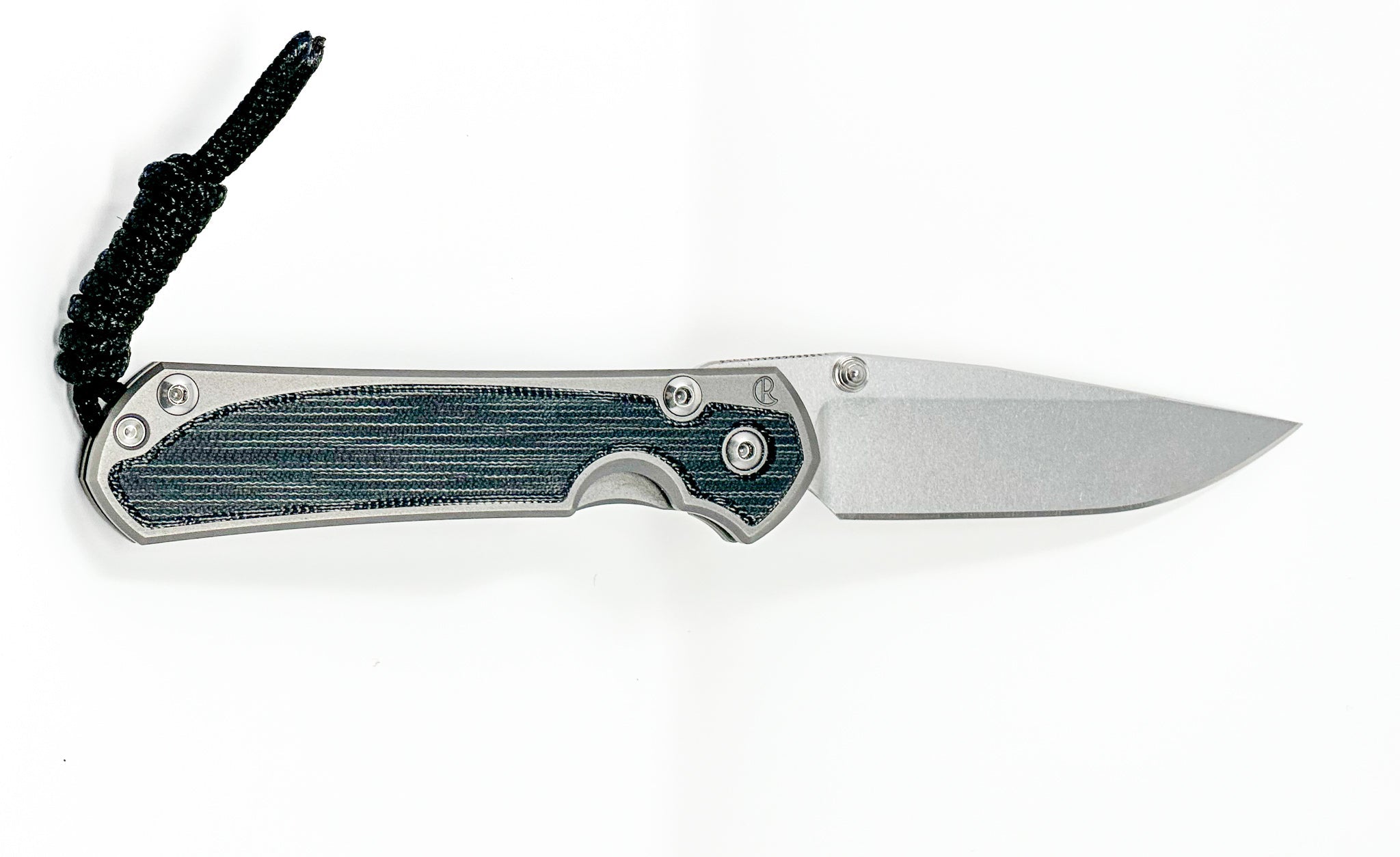 Chris Reeve Knives Small Sebenza 31 - Left Handed - Glass Blasted - Black Canvas Micarta Inlay - Drop Point - S31-1653 FOLDING KNIVES - Tophatter Daily Deals