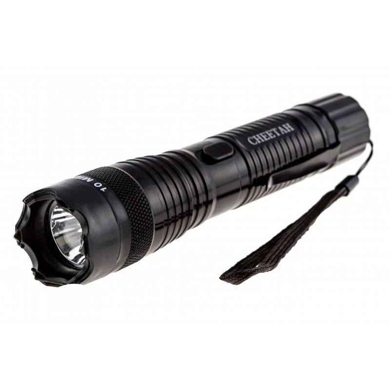 10 Million Volt Stun Gun Tactical Flashlight - Black Collectible Weapons - Tophatter Daily Deals