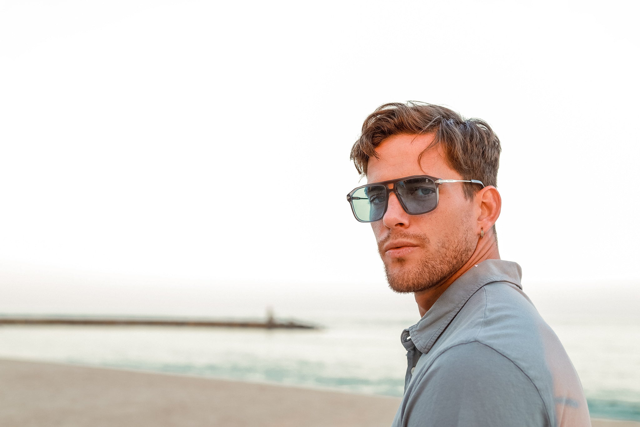 Biscayners Grand Bay Gray Men's Sunglasses Sunglasses - Tophatter Daily Deals