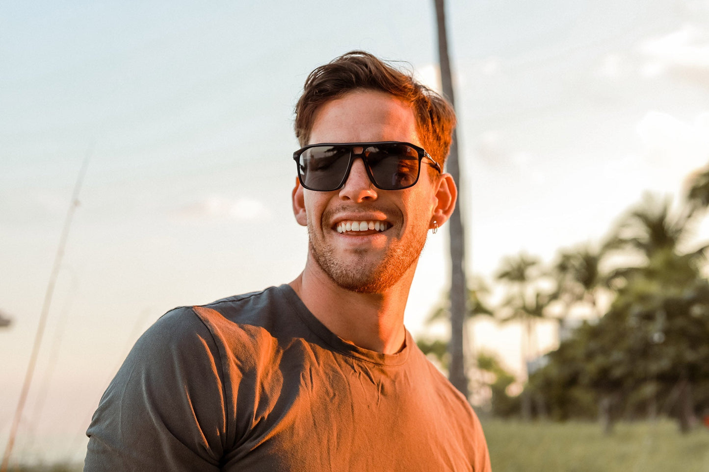 Biscayners Grand Bay Black Men's Sunglasses Sunglasses - Tophatter Daily Deals