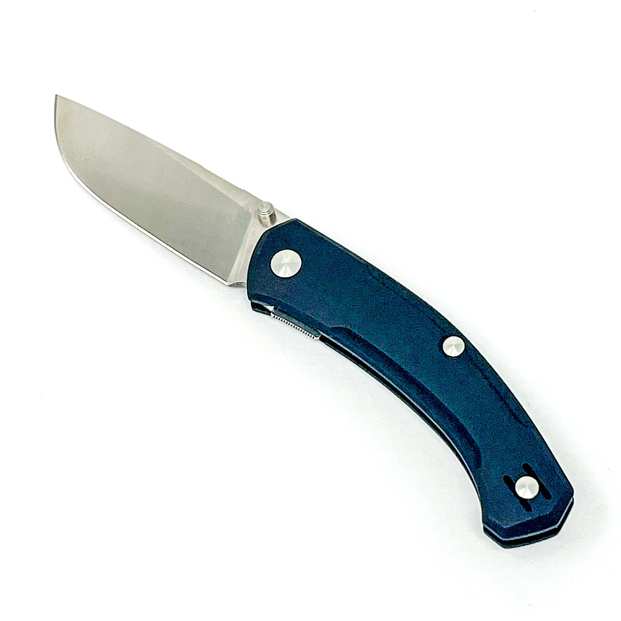 GiantMouse ACE Iona V2 - Black Linen Micarta - Liner Lock - CPM-MagnaCut Knives - Tophatter Daily Deals