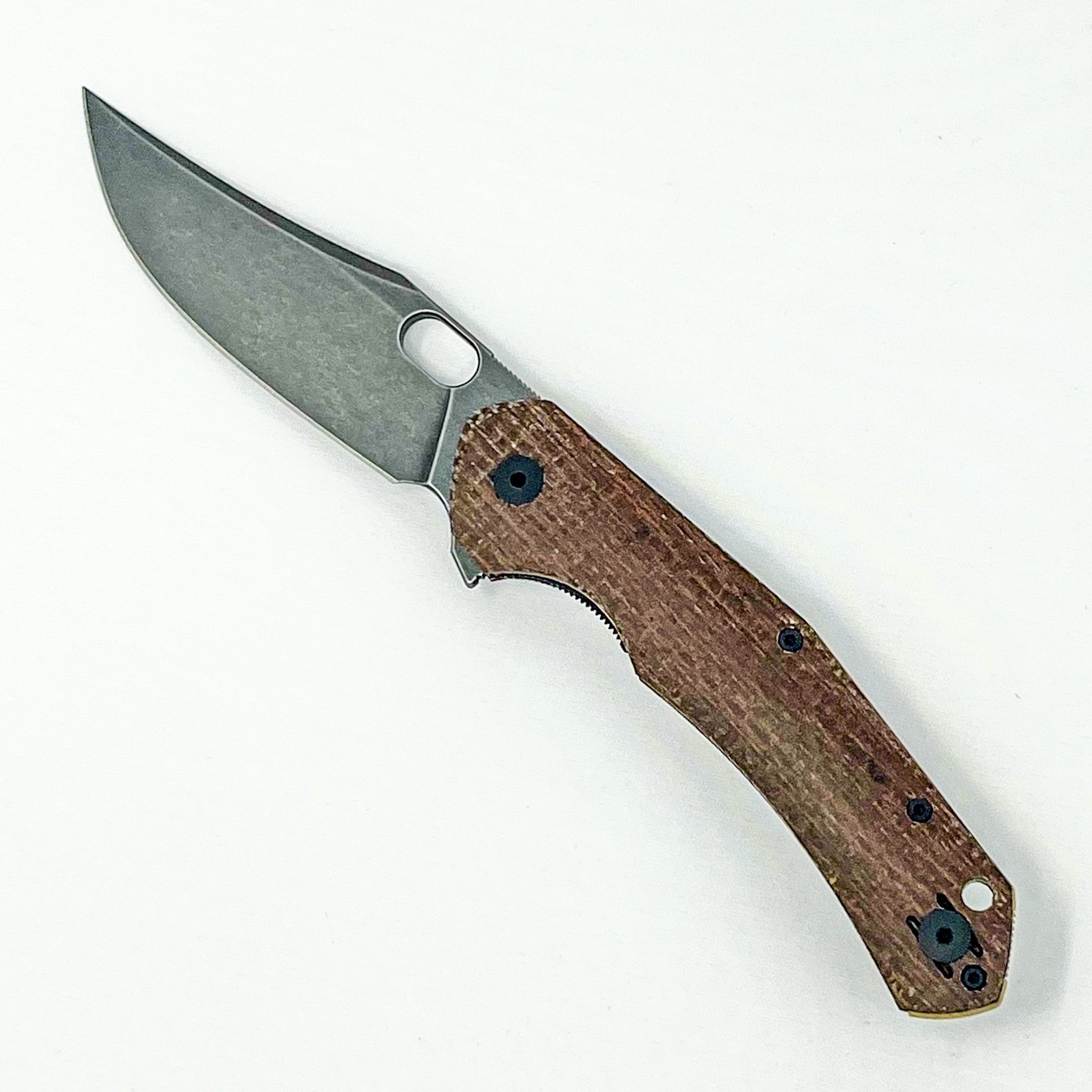 GiantMouse ACE Jutland - Burlap Micarta - Vanadis 4E Collectors - Tophatter Daily Deals
