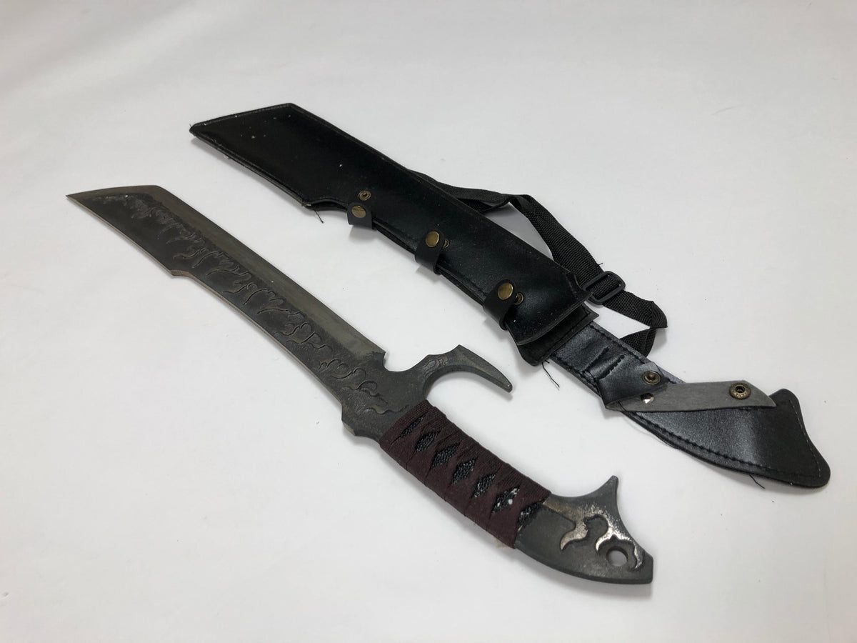 Fire and Steel - Fantasy Flame Demon Cleaver - Tophatter Daily Deals