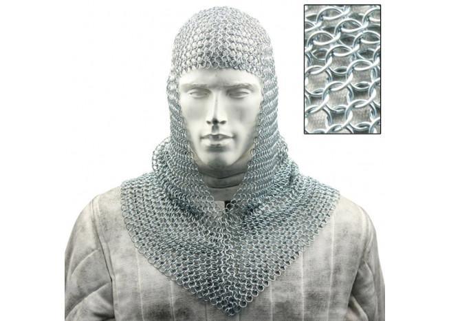 Battle Ready Chain Mail Coif Armor historical period - Tophatter Daily Deals