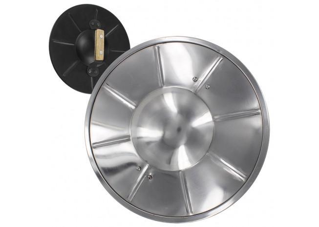 Polished Medieval Fluted Buckler Shield historical period - Tophatter Daily Deals