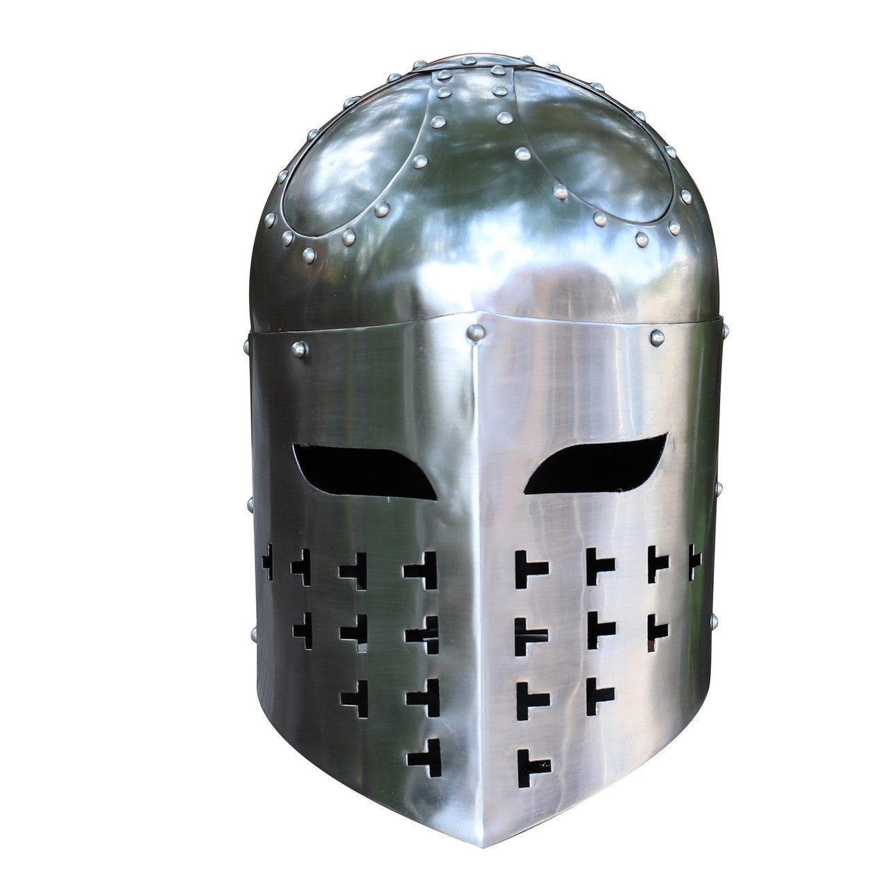 Fully Functional Sugarloaf Steel Helmet Medieval armor - Tophatter Daily Deals