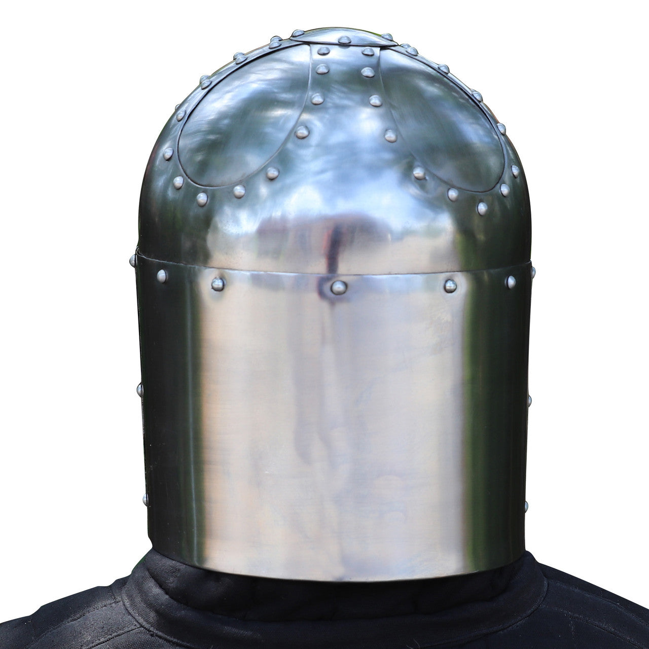Fully Functional Sugarloaf Steel Helmet Medieval armor - Tophatter Daily Deals