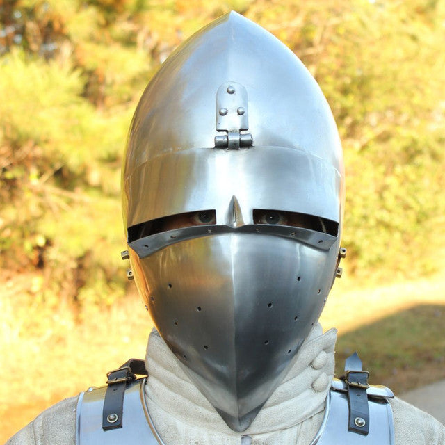 Medieval Bascinet Klappvisor Helmet Medieval armor - Tophatter Daily Deals