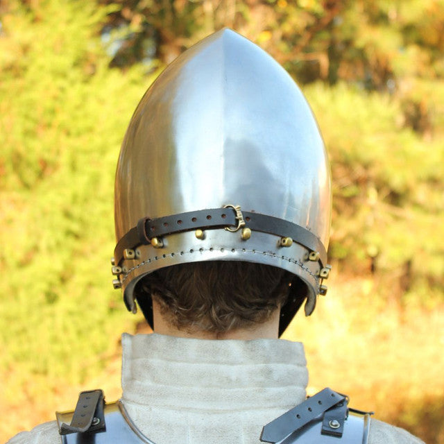 Medieval Bascinet Klappvisor Helmet Medieval armor - Tophatter Daily Deals
