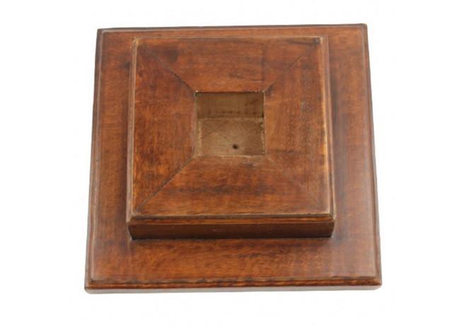 Square Base Wooden Helmet Stand historical period - Tophatter Daily Deals